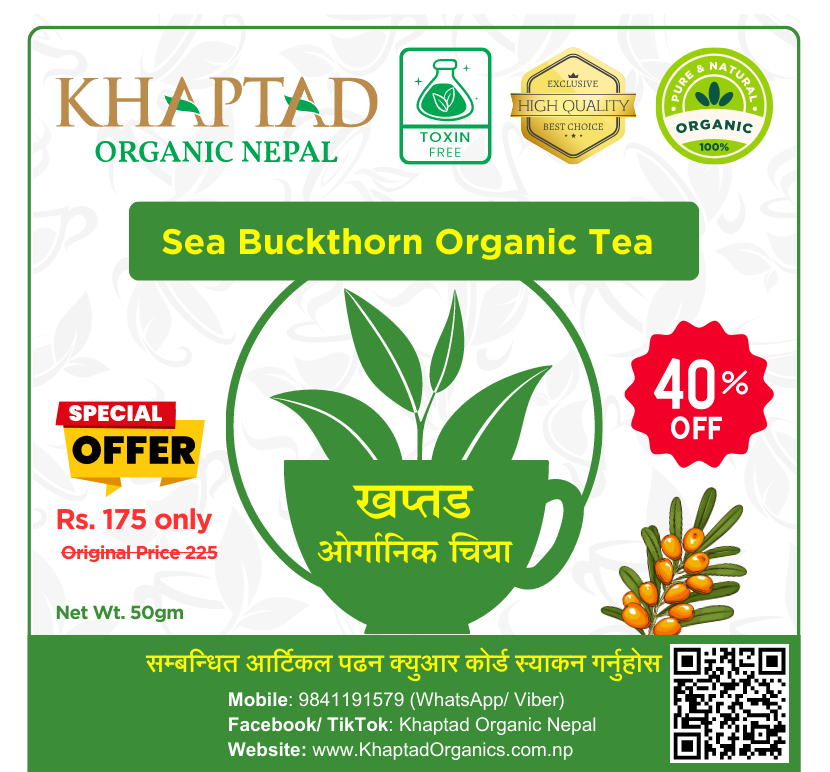 Sea Buckthorn Organic Tea Khaptad Organic Nepal