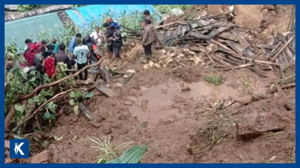 रोल्पाको सुनछहरीमा पहिरोले घर पुरिँदा तीन जनाको मृत्यु