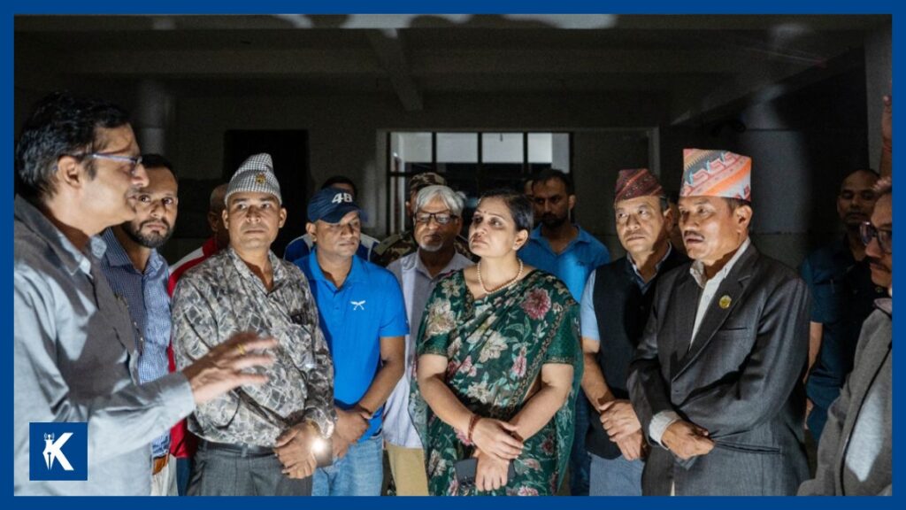 स्वास्थ्यमन्त्री निशा मेहताद्वारा लमहीमा निर्माणाधीन ट्रमा सेन्टरको स्थलगत अनुगमन